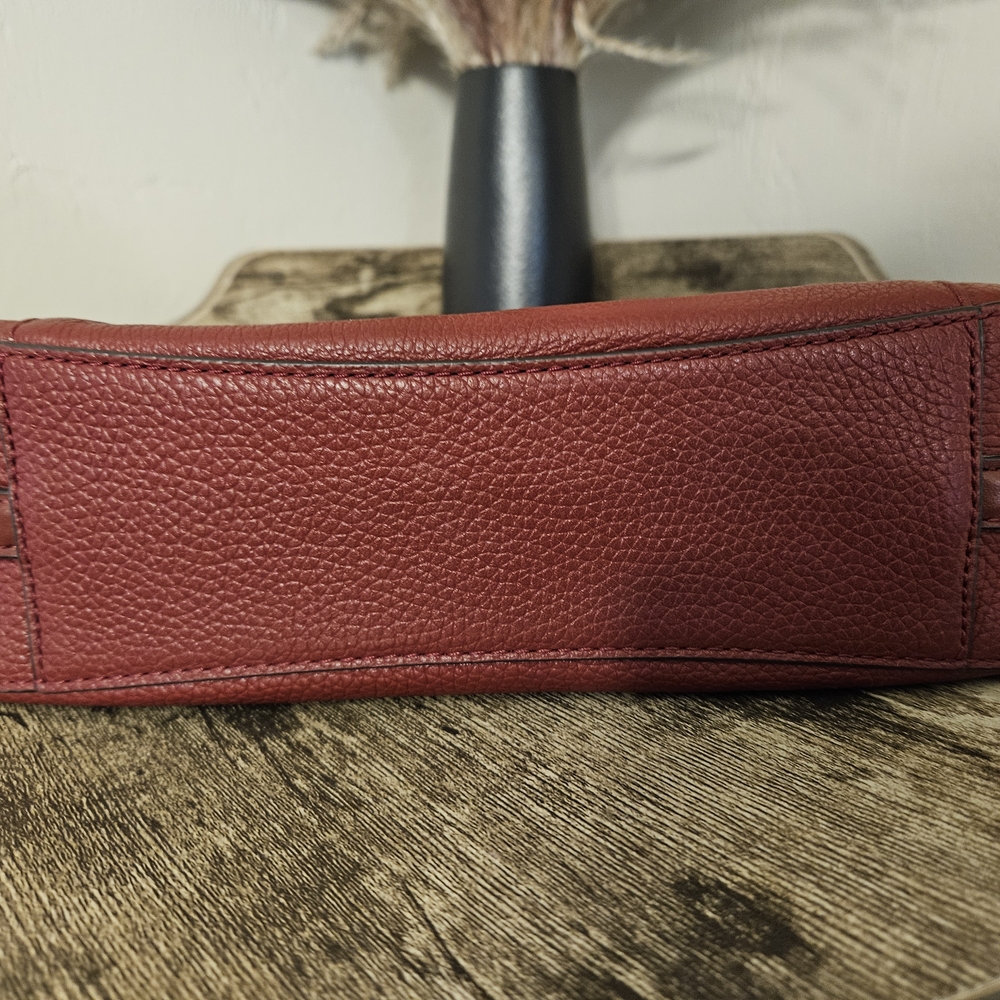 Michael Kors Burgundy Leather Shoulder Bag - Picture 3 of 4